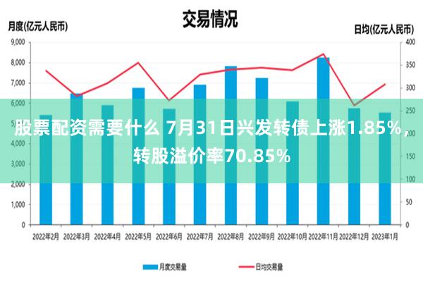 股票配资需要什么 7月31日兴发转债上涨1.85%，转股溢价率70.85%