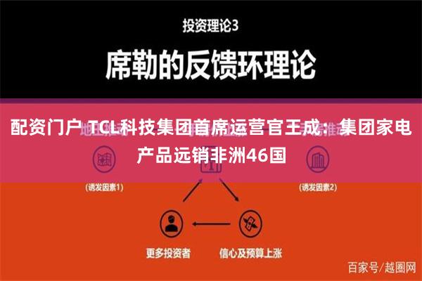 配资门户 TCL科技集团首席运营官王成：集团家电产品远销非洲46国