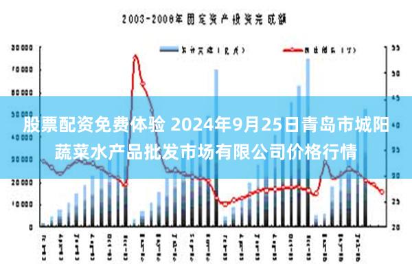 股票配资免费体验 2024年9月25日青岛市城阳蔬菜水产品批发市场有限公司价格行情