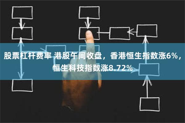 股票杠杆费率 港股午间收盘，香港恒生指数涨6%，恒生科技指数涨8.72%